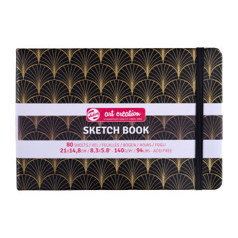 Sketch Book 21 x 14,8 cm - Talens Art Creation - Art Deco, 140 g, 80 sheets