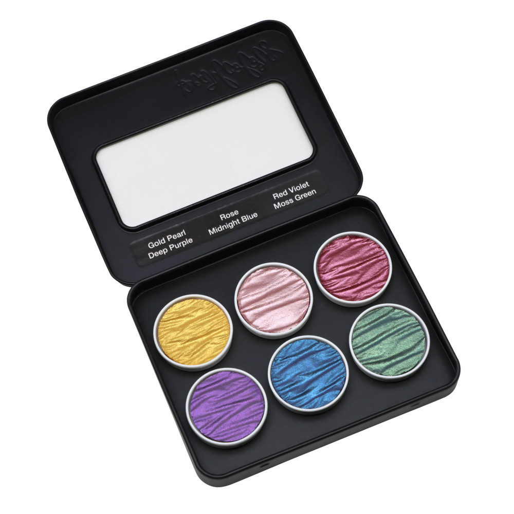 Zestaw akwareli, Rainbow - Coliro Pearl Colors - 6 kolorów