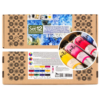 Set of Intense watercolor paints - Renesans - 12 x 15 ml