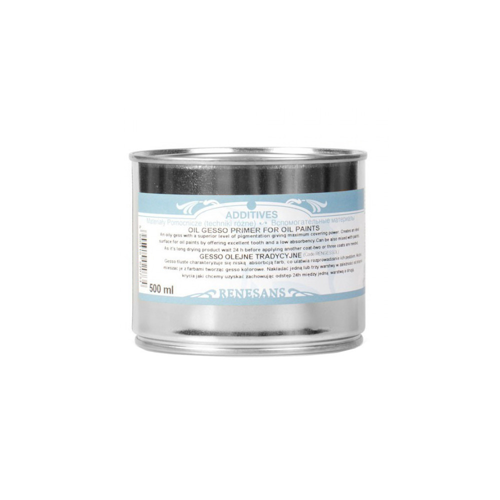 Gesso tradycyjne do farb olejnych - Renesans - 500 ml