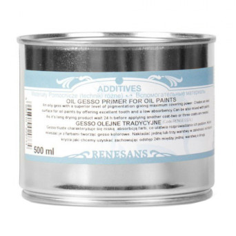 Gesso tradycyjne do farb olejnych - Renesans - 500 ml