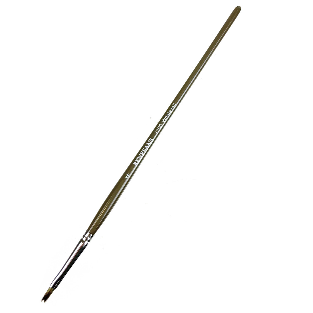Whale tail, synthetic brush, 1200W series - Renesans - short handle, no. 4