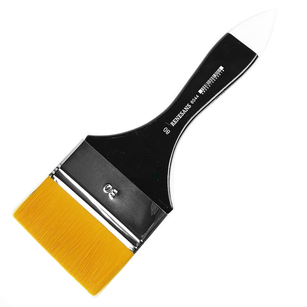 Flat, synthetic, 8044 series brush - Renesans - 80 mm