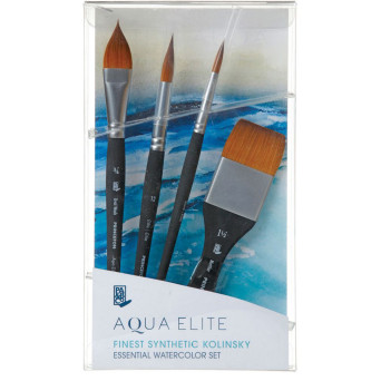 Zestaw pędzli syntetycznych Aqua Elite Box - Princeton - 4 szt.