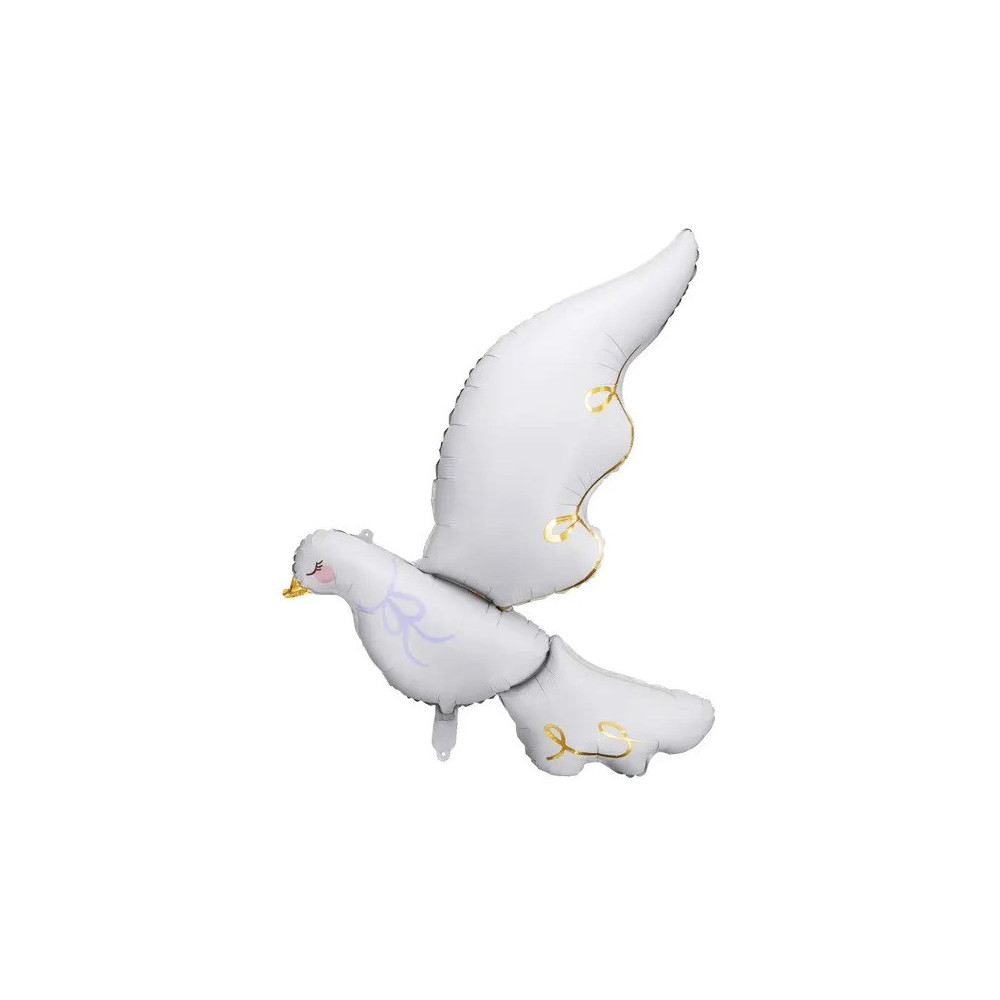Foil balloon, Dove - white, 80 x 100 cm
