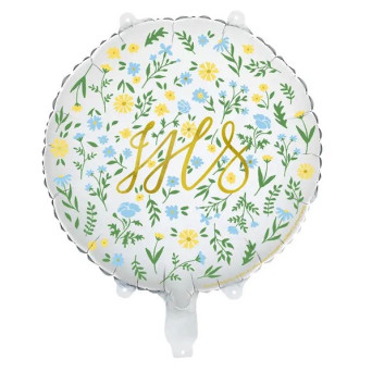 Balon foliowy, IHS - niebieski, 45 cm