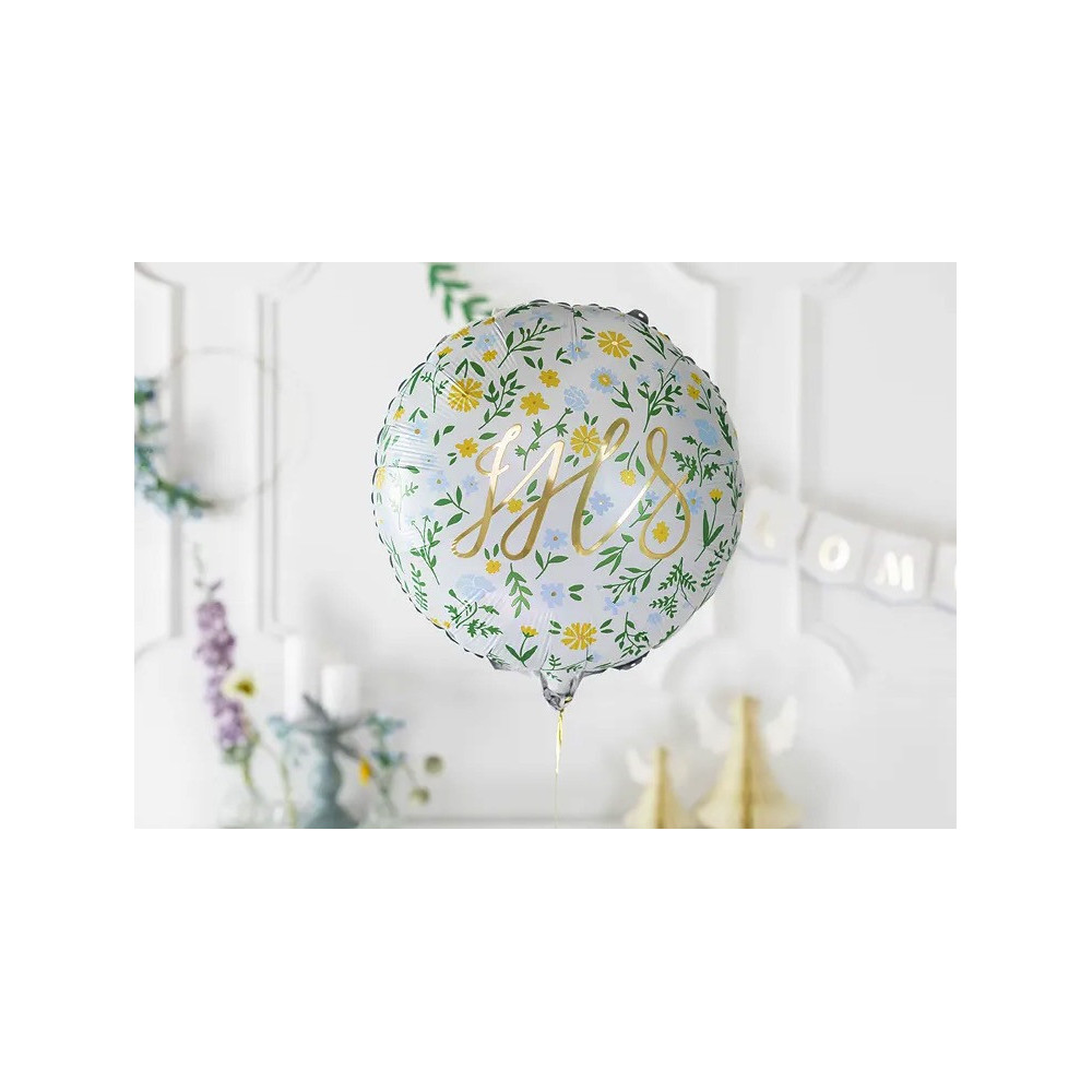 Balon foliowy, IHS - niebieski, 45 cm
