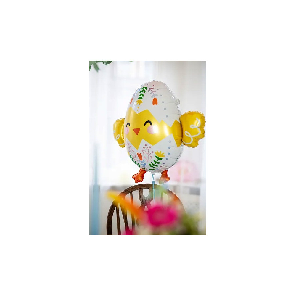 Foil balloon, Chicken in egg - yellow, 78,5 x 64,5 cm