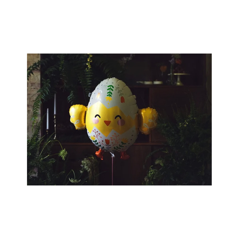 Foil balloon, Chicken in egg - yellow, 78,5 x 64,5 cm