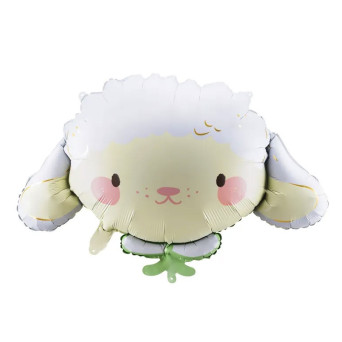 Foil balloon, Sheep - white, 87 x 57,5 cm