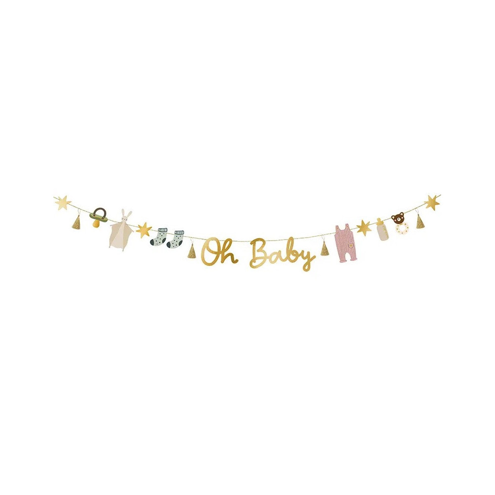 Girlanda z zawieszkami, Oh Baby - 250 cm