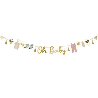 Girlanda z zawieszkami, Oh Baby - 250 cm