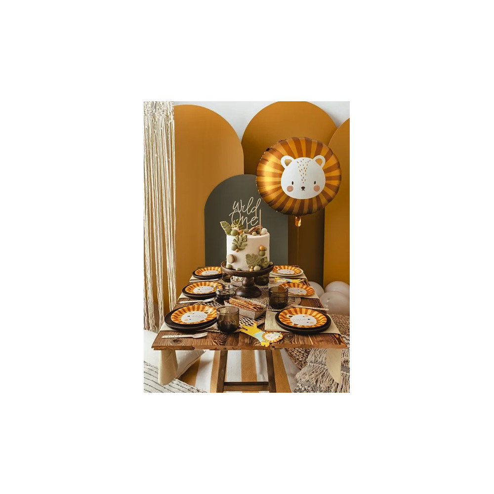 Paper plates, Lion - 18 cm, 6 pcs.