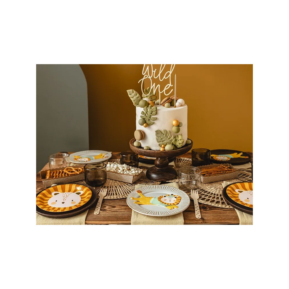 Paper plates, Lion - 18 cm, 6 pcs.