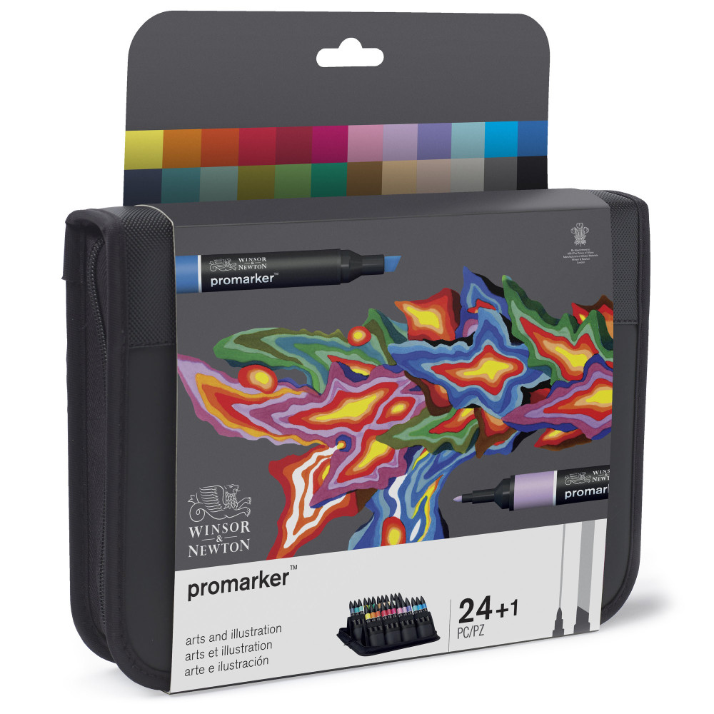 Promarker set Art and Illustration - Winsor & Newton - 24 pcs.