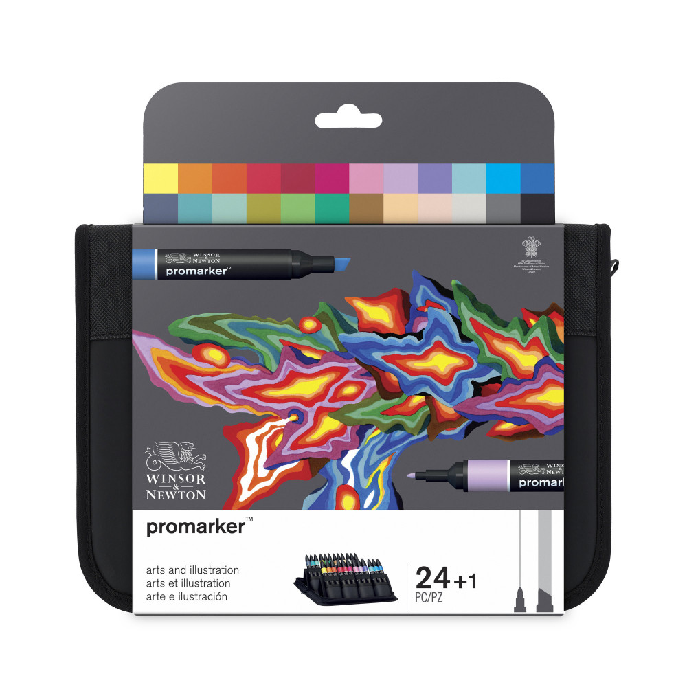 Zestaw Promarker - Winsor & Newton - Sztuka i ilustracje 24 szt.