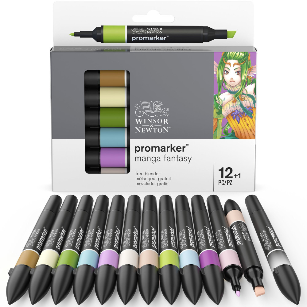 Promarker Manga Fantasy set - Winsor & Newton - 12+1 pc.