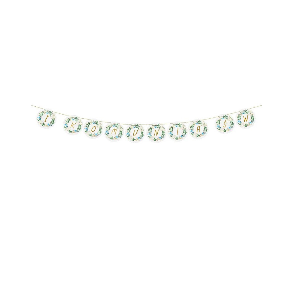 Garland, I Komunia Św. - white, 2 m