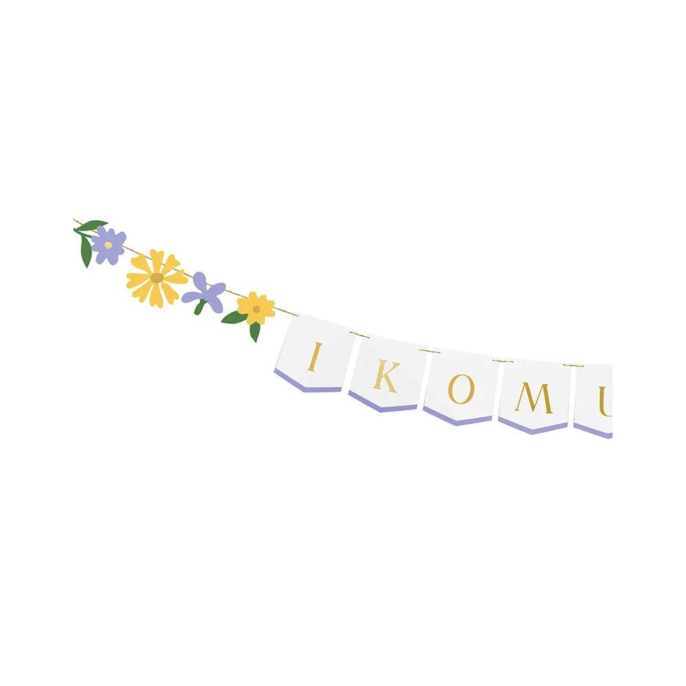 Garland, I Komunia Św. - white, 13 cm x 3 m