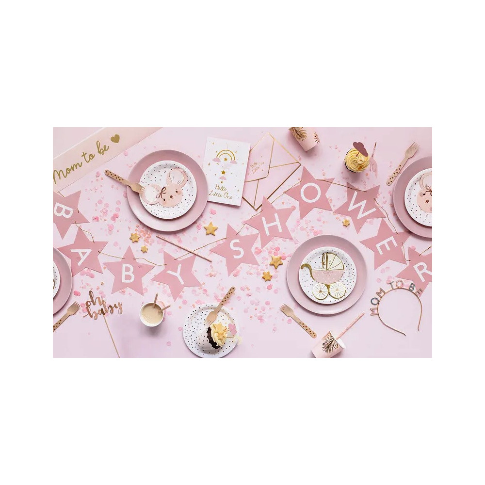 Paper napkins, Mouse - light pink, 20 pcs.