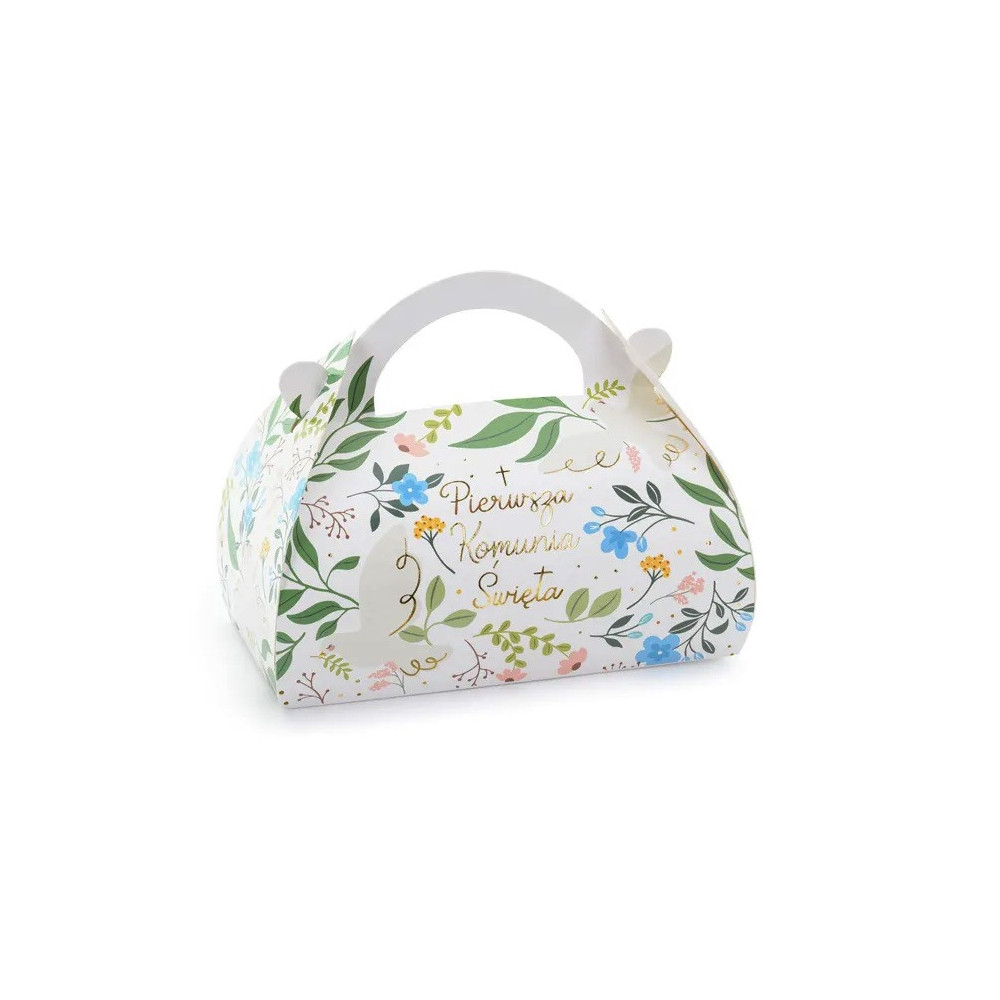 Cake boxes, Pierwsza Komunia Święta - white, 10 pcs.