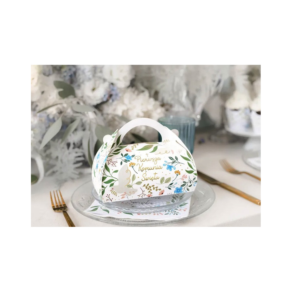 Cake boxes, Pierwsza Komunia Święta - white, 10 pcs.
