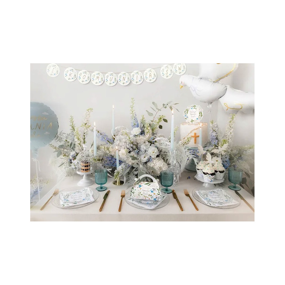 Cake boxes, Pierwsza Komunia Święta - white, 10 pcs.