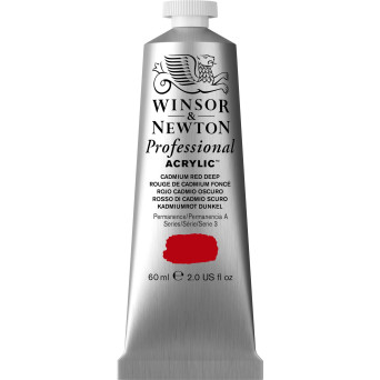 Farba akrylowa Professional Acrylic - Winsor & Newton - Cadmium Red Deep, 60 ml