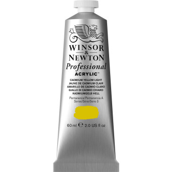 Acrylic paint Professional Acrylic - Winsor & Newton - Cadmium Yellow Light, 60 ml