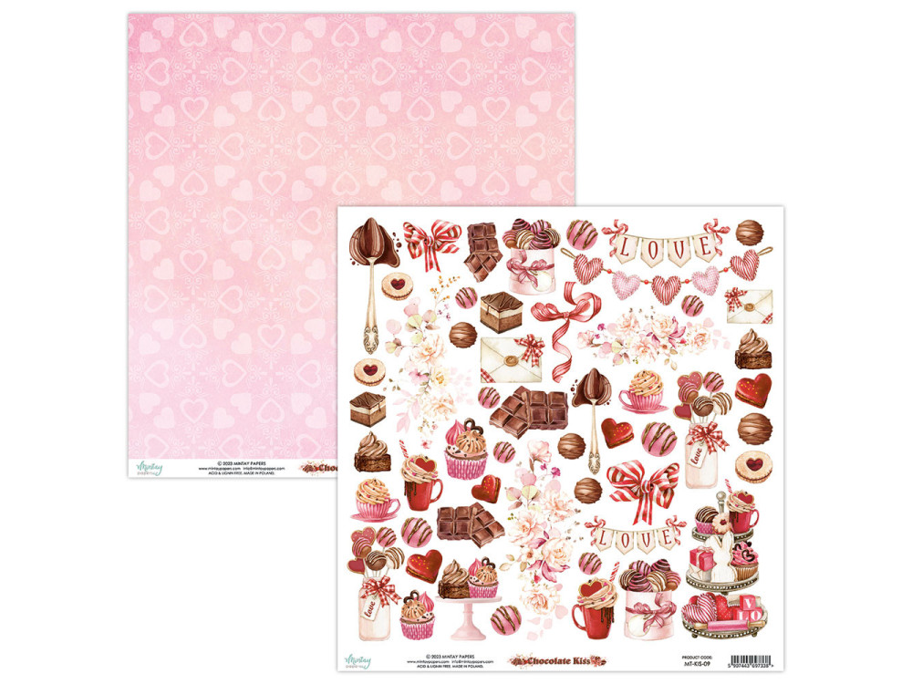 Elements for cutting 30,5 x 30,5 cm - Mintay - Chocolate Kiss