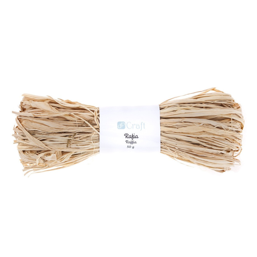 Decorative raffia - DpCraft - natural, 50 g