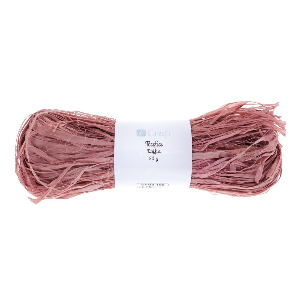 Rafia dekoracyjna - DpCraft - zgaszony róż, 50 g