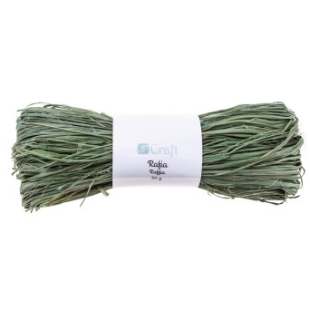 Rafia dekoracyjna - DpCraft - laurowa zieleń, 50 g