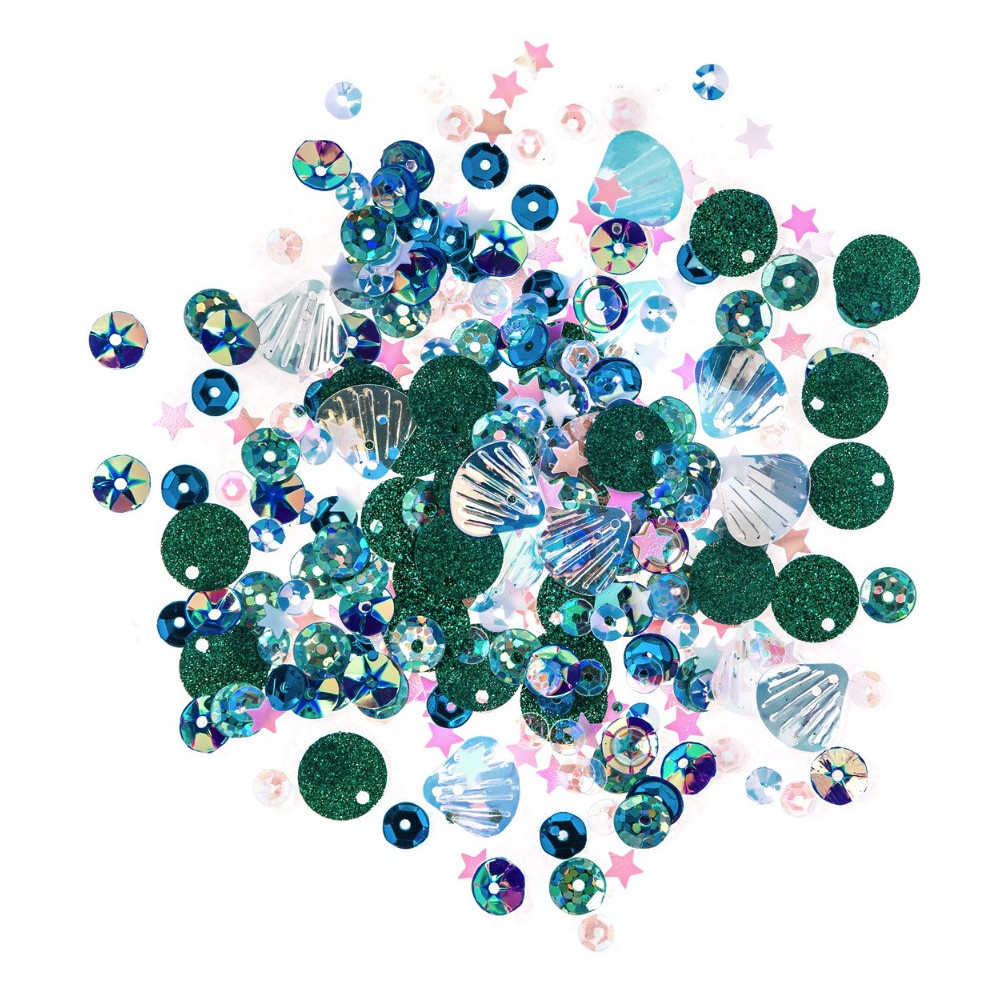 Opalescent sequins - DpCraft - Sea, 15 g