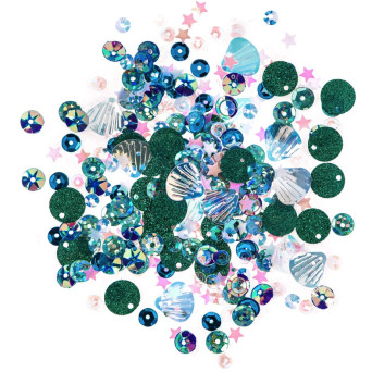 Opalescent sequins - DpCraft - Sea, 15 g