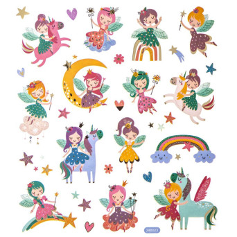 Stickers with glitter, Fairy - DpCraft - 28 pcs.