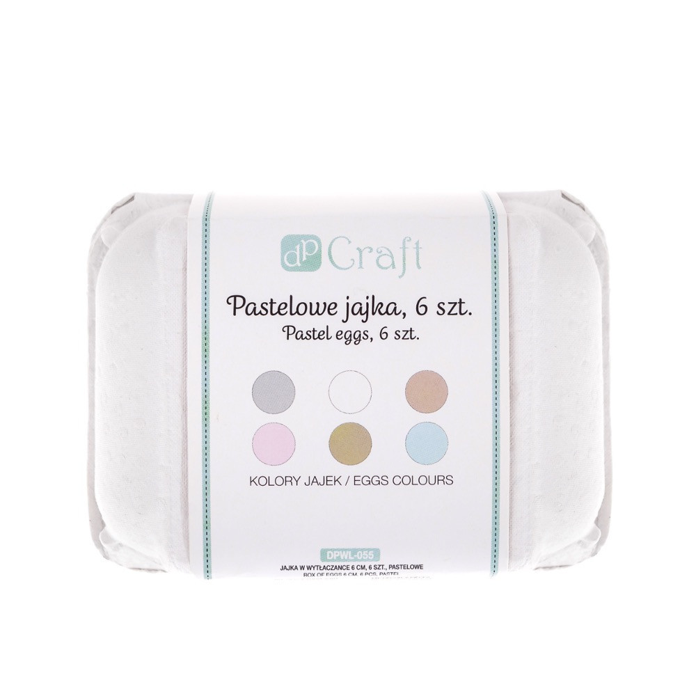 Easter eggs - DpCraft - pastel, 6 cm, 6 pcs.