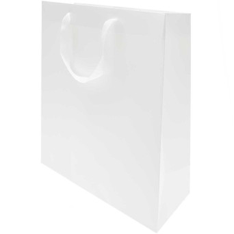 Paper gift bag - Rico Design - White, 26 x 32 x 12 cm