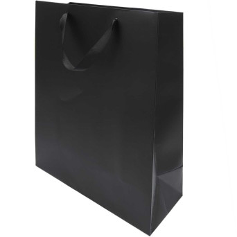 Paper gift bag - Rico Design - Black, 26 x 32 x 12 cm