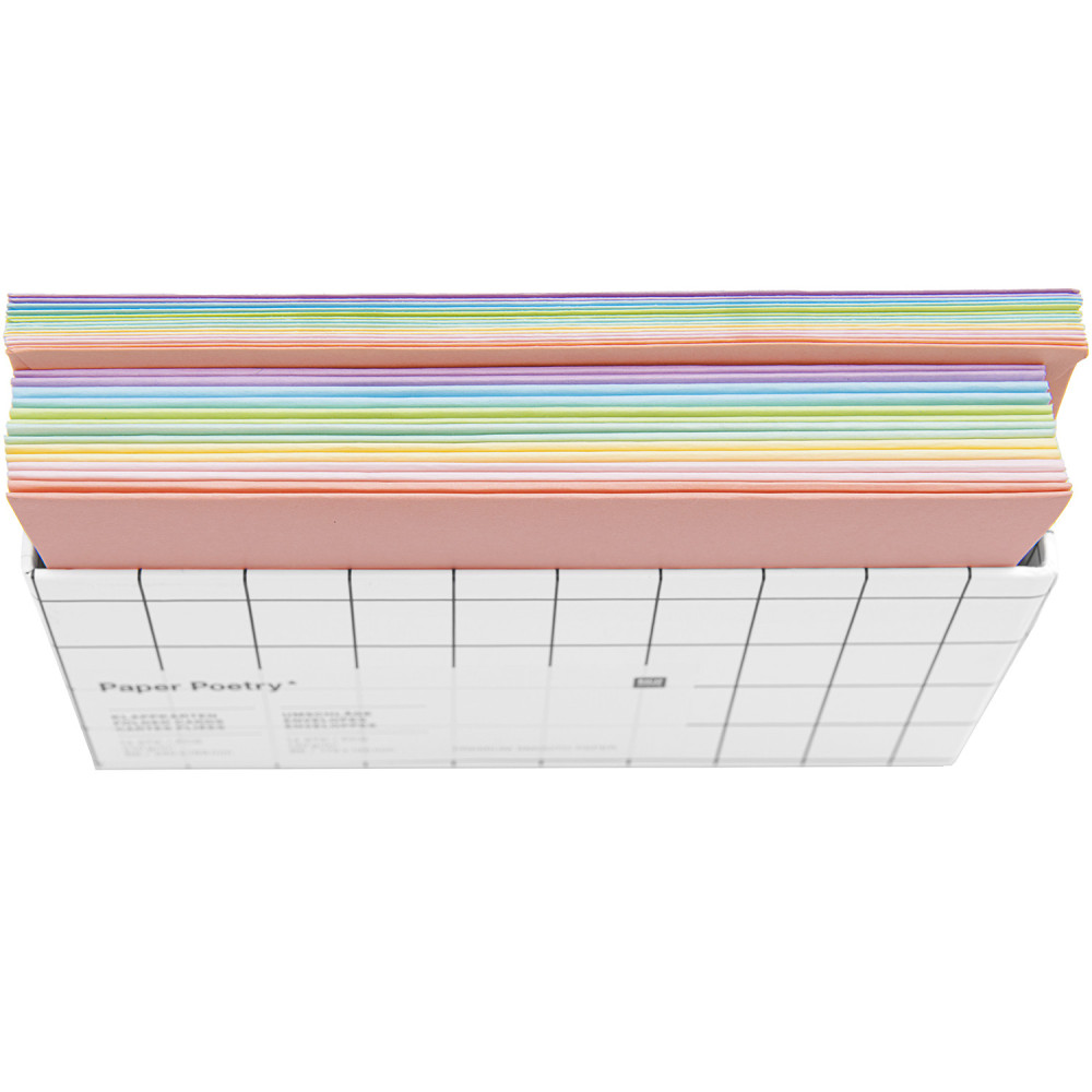 Zestaw kopert i kart Rainbow - Paper Poetry - Pastel, B6, 14 szt.