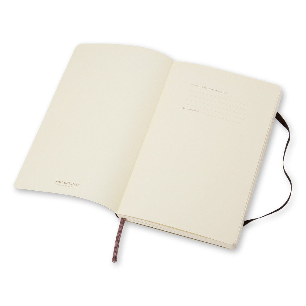 Notatnik w kratkę A5 - Moleskine - czarny miękka okładka