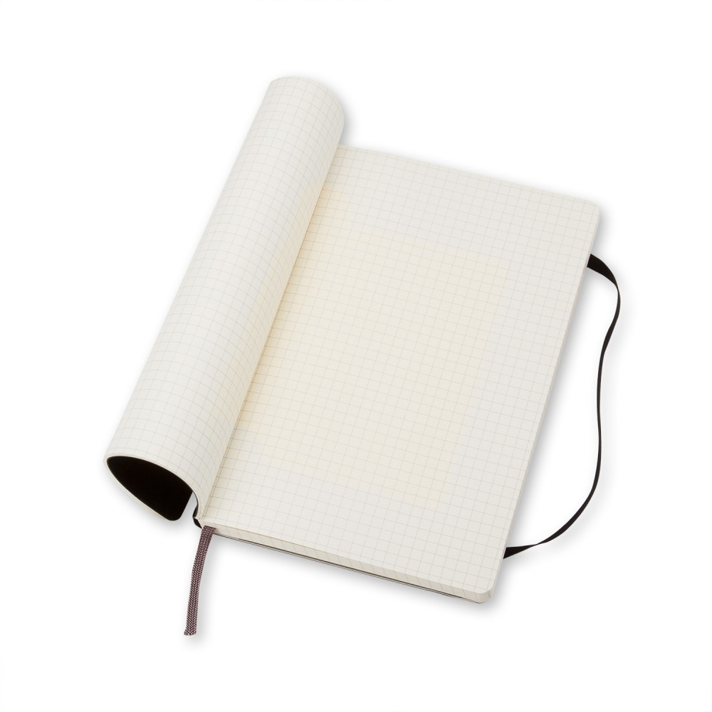 Notatnik w kratkę A5 - Moleskine - czarny miękka okładka