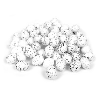 Styrofoam quail eggs - 2 cm, 72 pcs.