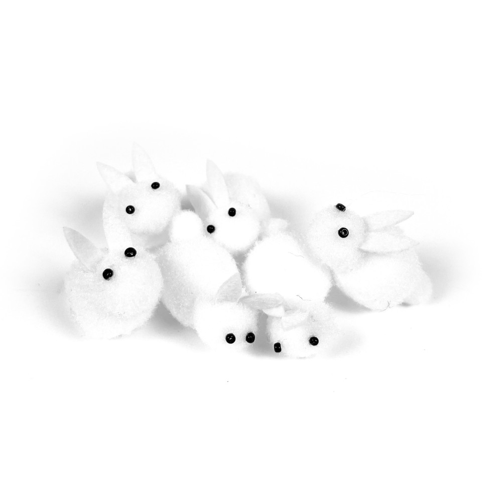 Zajączki wielkanocne - 4 cm, 6 szt.