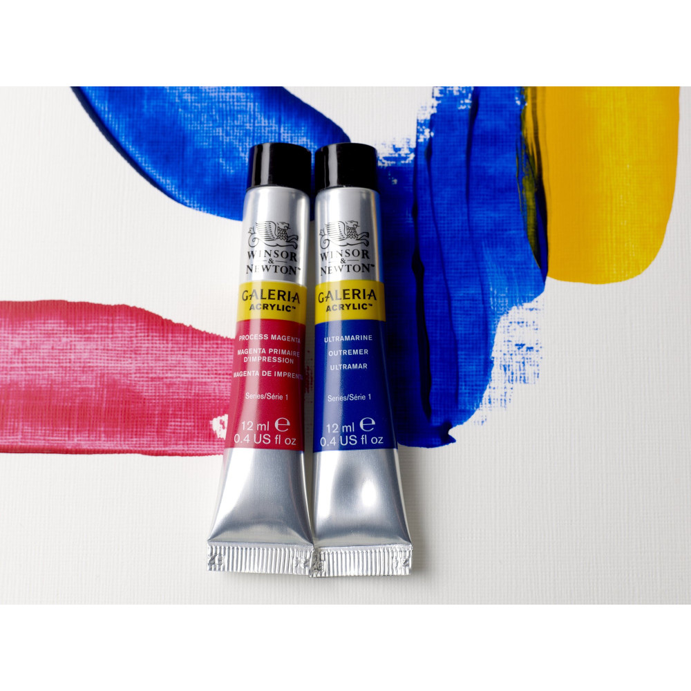 Zestaw farb akrylowych Galeria - Winsor & Newton - 12 ml x 10 szt.