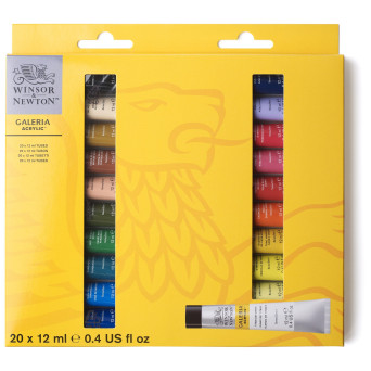 Set of acrylic paints Galeria - Winsor & Newton - 12 ml x 20 pcs.
