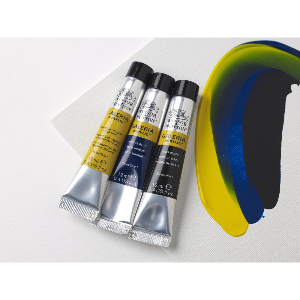 Zestaw farb akrylowych Galeria - Winsor & Newton - 12 ml x 20 szt.