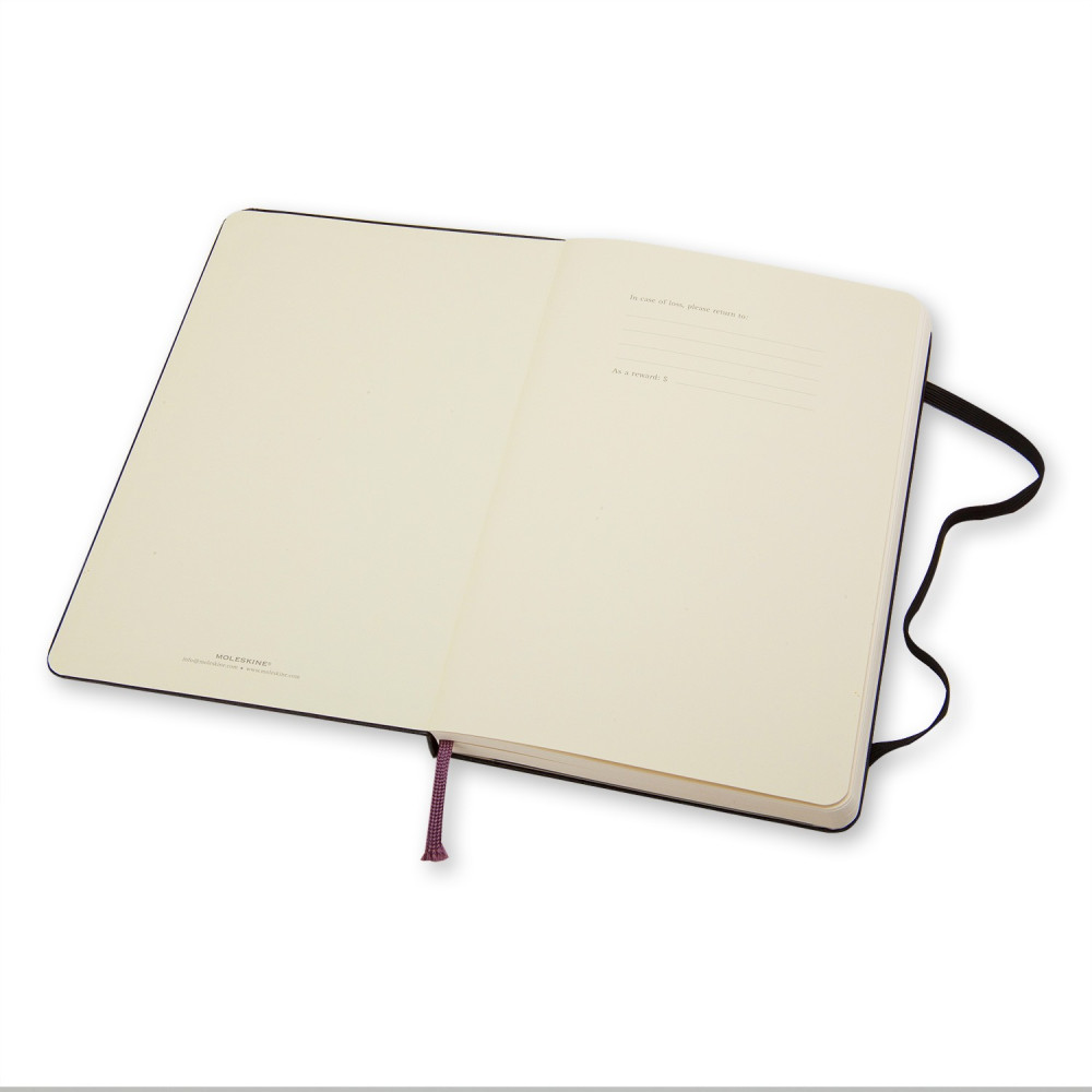 Notatnik gładki A5 - Moleskine - czarny twarda okładka