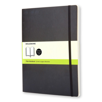Notatnik gładki XL - Moleskine - czarny miękka okładka