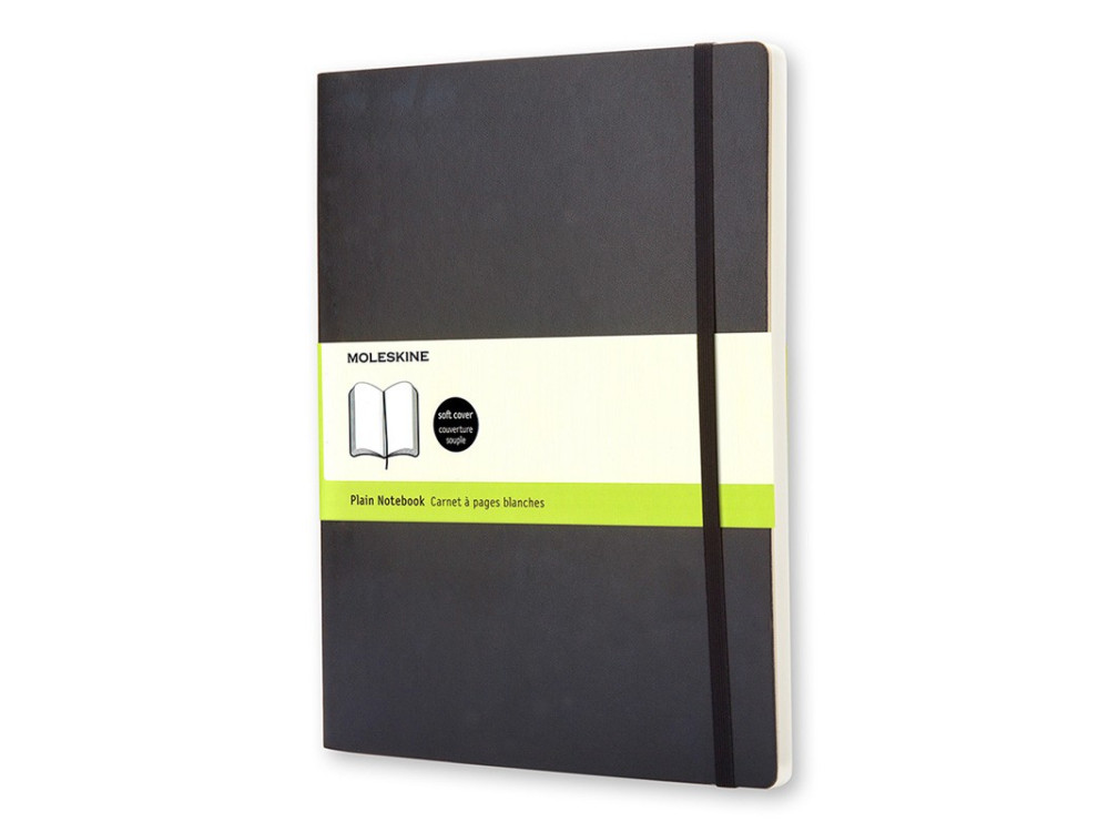 Notatnik gładki XL - Moleskine - czarny miękka okładka